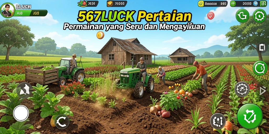Tampilan gameplay dalam 567LUCK yang menawan dan penuh warna.
