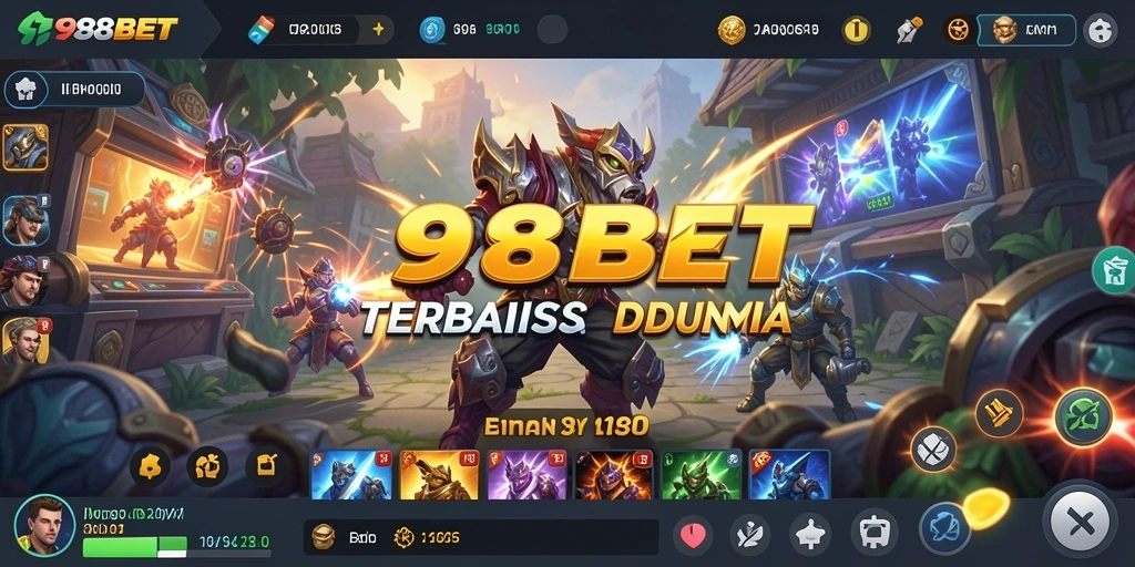 Screenshot utama 988BET menampilkan gameplay penuh aksi.