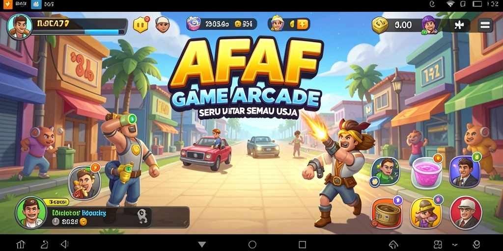 Gameplay AFAF yang penuh warna dan menantang di level yang berbeda.