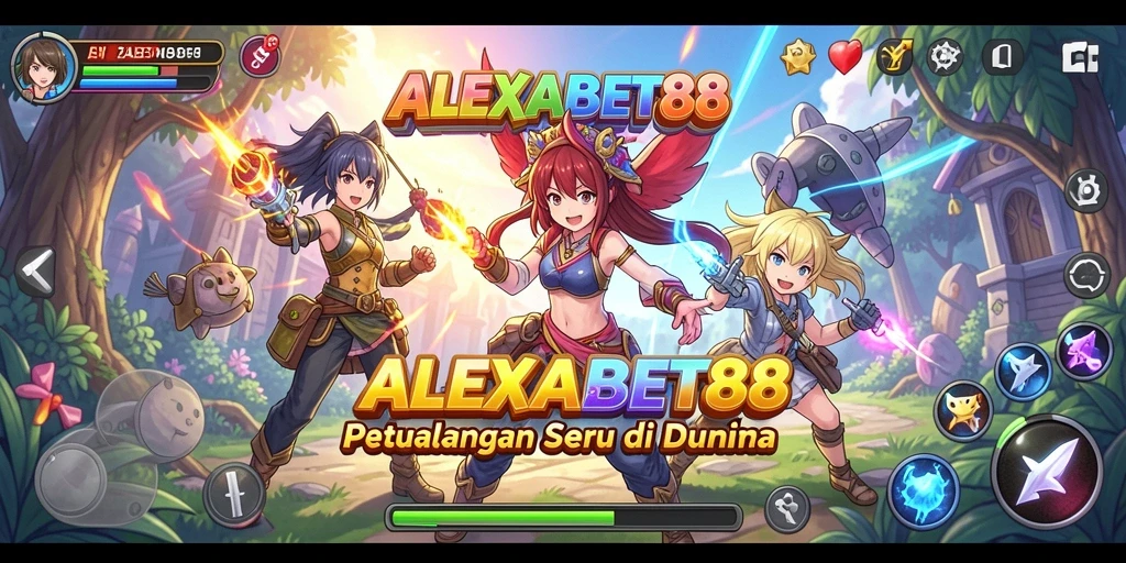 Menampilkan karakter Anime dalam aksi seru di ALEXABET88.