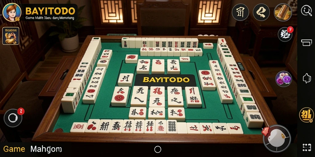 Tampilan gameplay Mahjong BAYITOTO yang menakjubkan dan menarik.