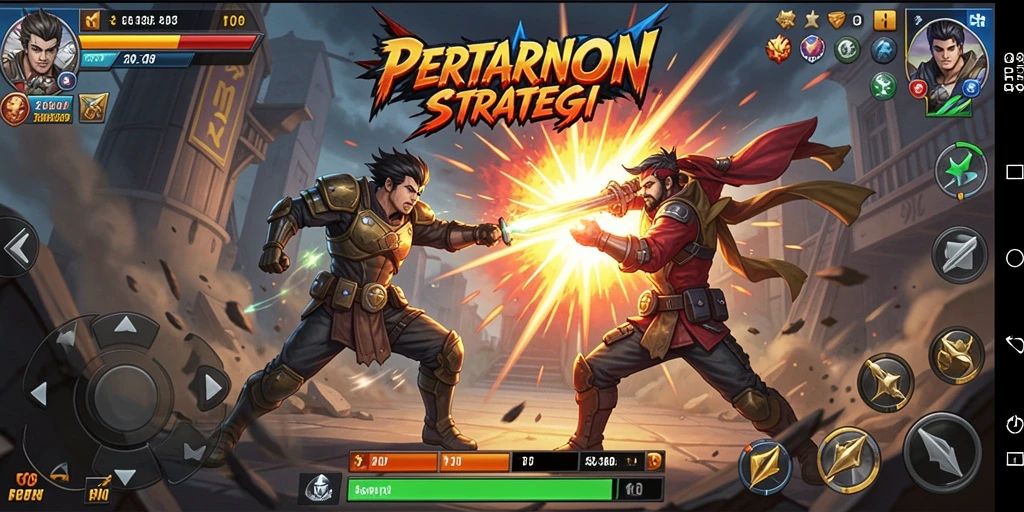Screenshot F08 menampilkan pertarungan karakter yang mendebarkan.