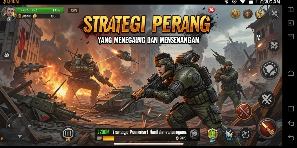 Tampilan menarik dari gameplay intens J200M yang seru.