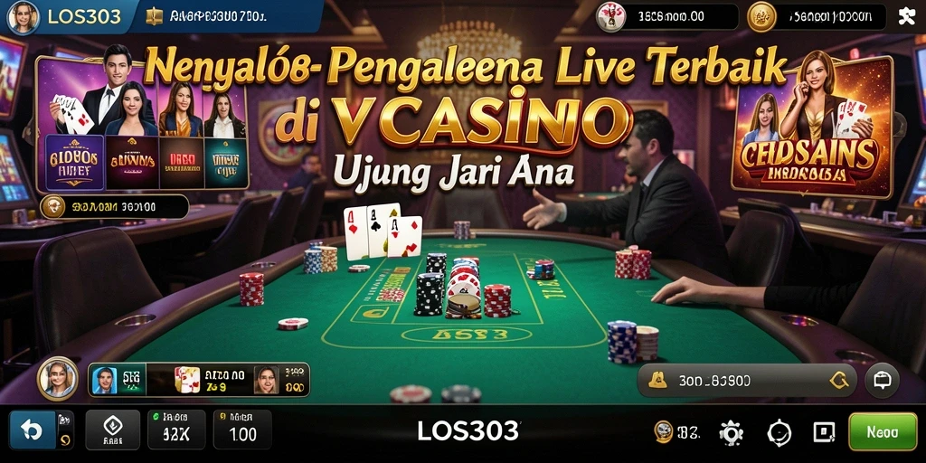 Tampilan gameplay Live Casino di LOS303 yang menyenangkan.