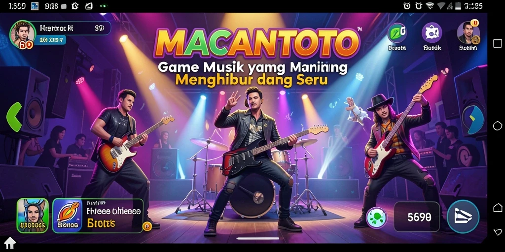 Tampilan gameplay MACANTOTO yang penuh warna dan interaktif.