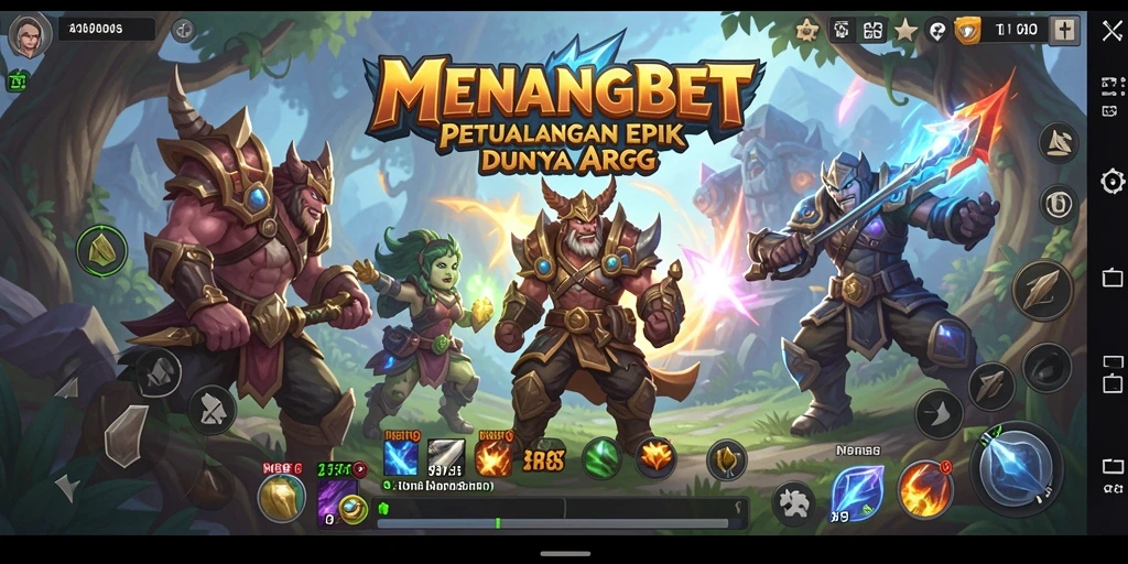Tangkapan layar MENANGBET menampilkan aksi pertarungan yang mendebarkan di dunia fantasi.