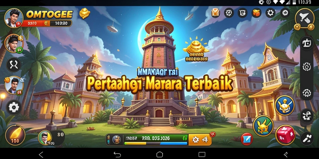 Gameplay seru dalam OMTOGEL menunjukkan pertahanan menara yang strategis.