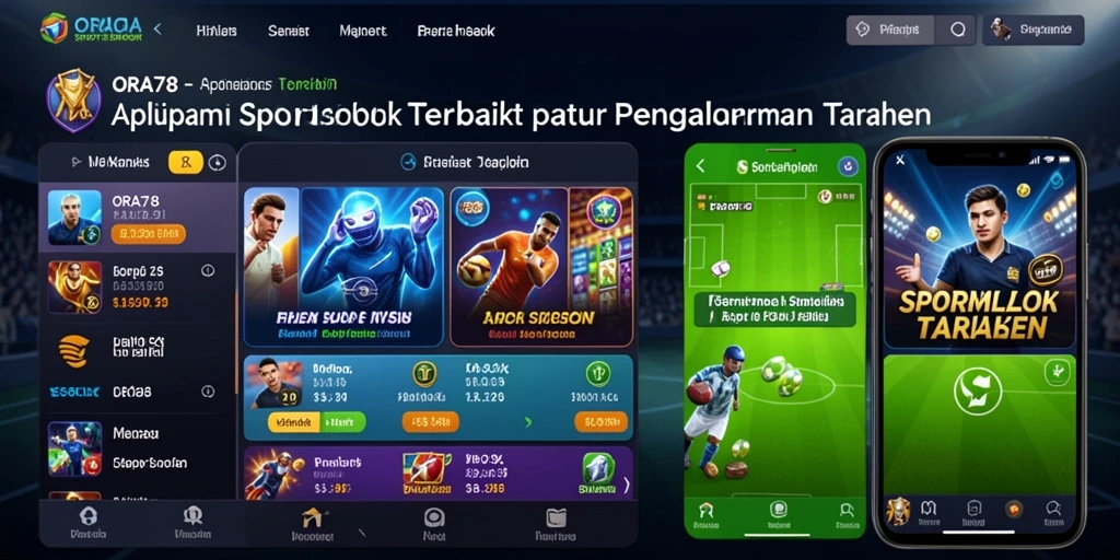 Tampilan gameplay ORA78 dengan fitur sportsbook yang menarik.