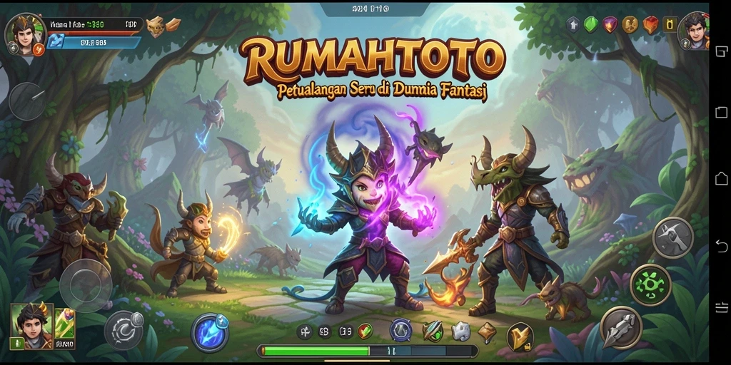 Screenshot gameplay RUMAHTOTO menampilkan aksi petualangan yang mendebarkan.