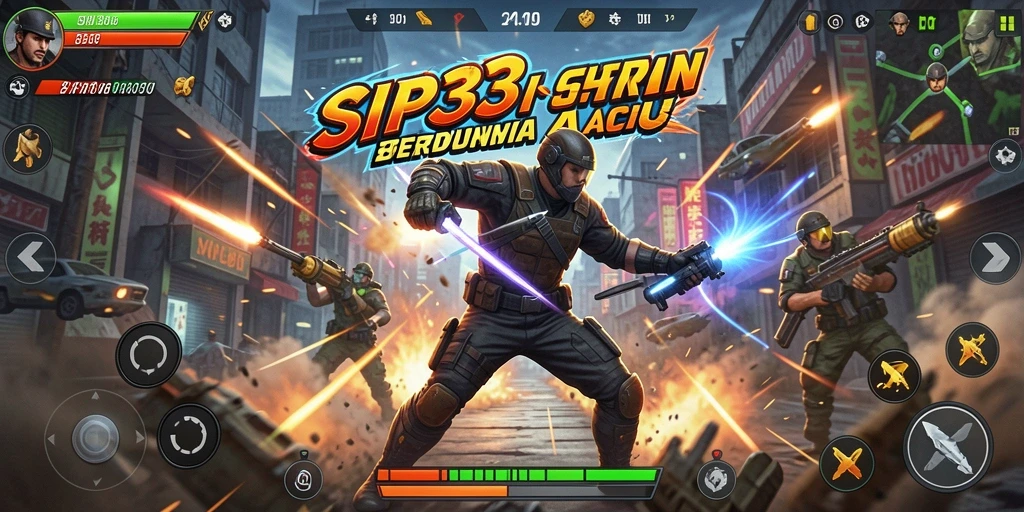 Gameplay SIP33 menampilkan adegan aksi yang mendebarkan.