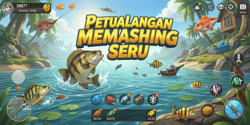 Gameplay menarik SR877 dengan berbagai teknik memancing.