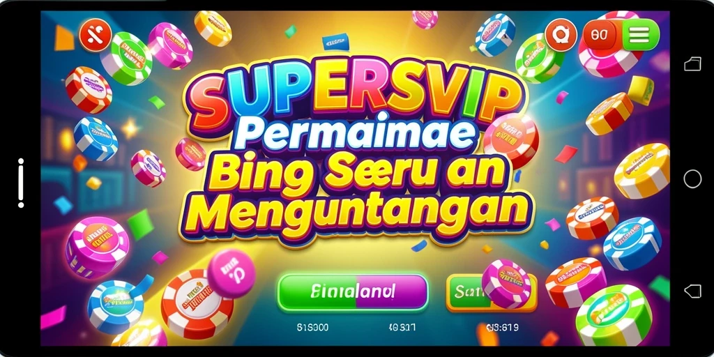 Tampilan gameplay Bingo yang seru di SUPERSVIP.
