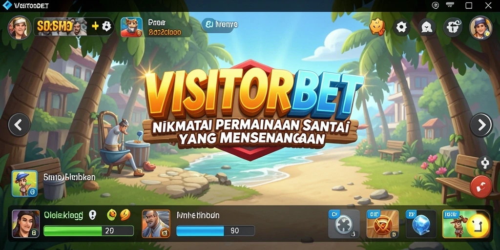Tampilan gameplay VISITORBET menampilkan keseruan permainan yang santai dan interaktif.